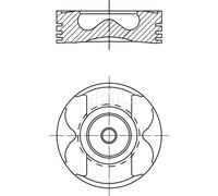 PISTON 004 59 00 STD FOR OM646.961/962/963/951/982/985/983/981/984/966 2.1L 5cyl