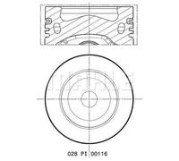 MAHLE 028 PI 00116 000 Piston