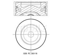 MAHLE 028 PI 00116 000 Piston