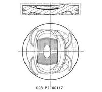 MAHLE 028 PI 00117 002 Piston