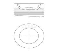 PISTON 028 PI 00139 000 FOR CFFB/CFGB/CFFA/CFHD/CFHA/CFHF/CFHC/CFJA/CLJA 2.0L
