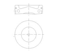 Engine piston Coated 028 PI 00158 000 MAHLE for SEAT AUDI VW SKODA