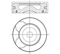 Engine piston Coated 039 PI 00128 000 MAHLE for PEUGEOT LAND ROVER CITROËN FORD