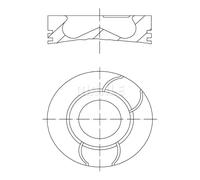 Piston Fits Citroën C1 C2 C2 Enterprise Ford Mazda Peugeot Toyota MAHLE 0400300