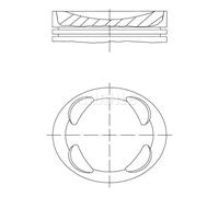 MAHLE 081 PI 00104 001 Piston