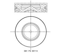 MAHLE 081 PI 00114 000 Piston