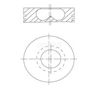 MAHLE 081 PI 00123 000 Piston