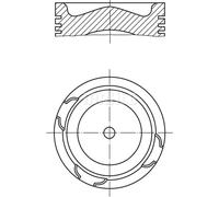 Engine piston Coated 213 68 00 MAHLE for DAF BOVA SOLARIS GINAF
