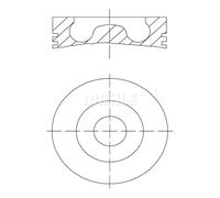Engine piston Coated 439 01 00 MAHLE for MERCEDES-BENZ C-CLASS T-Model