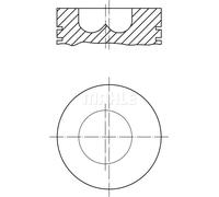 Engine piston Coated 439 14 00 MAHLE