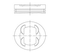 2x ✅Fits MAHLE 681 PI 00109 000 Piston 681 PI 00109 000 Piston 86 (- ⭐UK Seller⭐