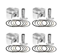 Engine Piston Compatible With VTEC 400 Motorbike Motorcycle Accessories Bore Size Piston Motorcycle Piston Assembly Motorcycle Accessories 55mm~56mm(4 sets 55mm)