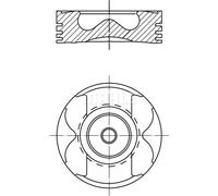 MAHLE ORIGINAL 021 PI 00129 000 Piston