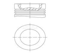 MAHLE 028 PI 00155 001 Piston