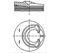 Engine piston for cylinder 2 028 25 00 MAHLE for VW AUDI