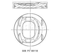 Engine piston Hard Anodized 028 PI 00118 001 MAHLE for VW AUDI SEAT SKODA