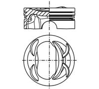 Engine piston Hard Anodized 039 PI 00129 002 MAHLE for PEUGEOT CITROËN DS OPEL
