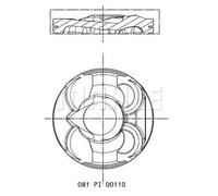 MAHLE 081 PI 00110 000 Piston