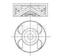 MAHLE 001 PI 00105 000 Piston