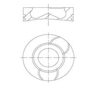 Pisto MAHLE 21 PI 00124 002 for DACIA LOGAN (LS_) 1.5 2007-2011