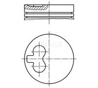 MAHLE ORIGINAL 021 66 02 Piston