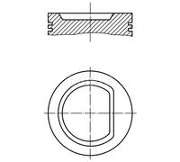 Engine piston Tin-plated 039 95 02 MAHLE for CITROËN PEUGEOT FIAT