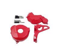 Engine Protection Cover Clutch Guard Driver Sprocket Cover Ignition Protector Compatible With ZS172FMM 3A KAYO CB250 F(Red Kit)