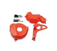 Engine Protection Cover Clutch Guard Driver Sprocket Cover Ignition Protector Compatible With ZS172FMM 3A KAYO CB250 F(Orange Kit)