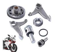 Engine Racing Cam Shaft Assy, Alloy 6 Pieces Racing Roller Rocker Arm, Automotive Replacement Parts for Modification, Rider Professional Builder Restorer Projects 4.9x2.2x2.2cm