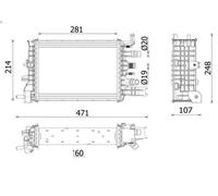 Engine radiato MAHLE CR 2632 000P for DACIA DOKKER MPV (KE_) 1.5 2018-2021