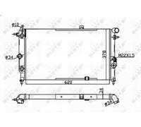 NRF 58973A Engine radiator