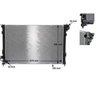 Engine Radiator Brazed Cooling Fins 578mm Core Length Fits Mini MAHLE CR985000S