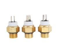 Engine Radiator Coolant Fan Temperature Sensor Switch M16x1.5MM 3pcs - Metal Construction, Precise Measurement, Replacement for Multiple Motorcycle Models