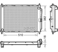 Engine radiator DRM23111 DENSO for RENAULT MODUS / GRAND MODUS CLIO III