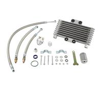 Engine Radiator,Fluid Cooler Fit For Honda CB CG 100CC-250CC 125Ml Aluminum Engine Motocross Accessories Dirt Motorcycle Radiator Oil Cooler Kit