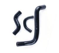 Engine Radiator Hoses Compatible with Nissan for March ECVT CG13DE 1.3L K11C 1992 1993 1994 1995 1996 1997 1998 1999 2000 2001 2002 2003 Silicone Intercooler Radiator Hose Kit(Black)