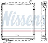 Engine radiator NISSENS 62876A MAN L2000 4.58 1993-2006