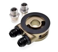 Engine Radiator Oil Radiator Adapter Car Aluminum Universal Filter Modification Engine Cooling Cooler Plate Kit AN10 AN8 Car Oil Cooler Kit(AN8)