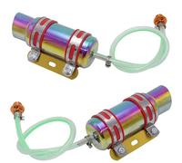 Engine Radiator,Radiator Kit Fit For Scooter GY6 50 125 150 139QMB 152QMI 157QMJ Engine Cooling Pot Motorcycle Radiator Performance Oil Cooler Kit(C style)