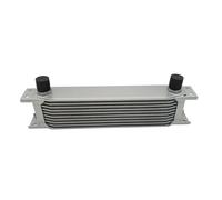 Engine Radiator Universal Engine Oil Cooler AN10 7/10/13/16/19/25 Rows Oil Cooler Radiator Engine Transmission Oil Cooler Silver/Black Transmission Oil Cooler(Grey)