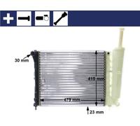 Engine Radiator With Rubber Grommet Fits Fiat 500 500 C Ford Ka MAHLE CR1859000S