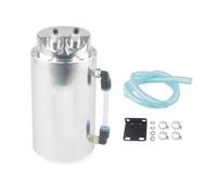 Engine Radiators Car Fuel Tanks Oil Breathable Can Round Waste Recycling Filter Tank Auto System(Round-Silver)