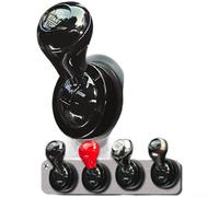 Engine Start Button Cover, Metal Ball Handle Style One-Button Starter Decorative Cap for Car, 4 Colours Push Start Switch Trim(General Model Red)