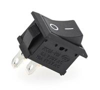 Engine Start Stop Button 5/20/100PCS KCD1-101 6A 250V 10A 125V Fit For 2 Pin Car Boat Switch ON/OFF For Rocker Toggle Black 15X21mm(20PCS)