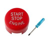 Engine Start Stop Button Cover, Red Sports Ignition Fits B-MW F & G Series | Simple direct replacement installation, polished finish enhances interior styling, robust build for long-lasting daily use