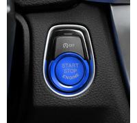 Engine Start/Stop Button Decorative Trim For For For For BMW 1 2 3 4 Series with Blue Aluminum Surrounding Ring
