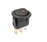 Engine Start Stop Button Fit For Car 12V LED Boat Switch With Light Rocker Switch On/Off Control SPST 3 Pin 2 Position Auto 1/3/12pcs Ignition Barrel(1pc yellow)