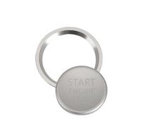Engine Start Stop Button Ring Cover Sticker For A6 B8 | For A6L Q5 8R A4 C7 B9 A7 BT 2018(Silver)