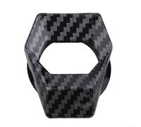 Engine Start Stop Push Button Cover, 3cm Zinc Alloy Carbon Fiber Trim, Decorative Protection Ring for Car Interior Dashboard