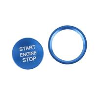 Engine Start Stop Push Button Cover Ignition Ring For A4 A5 A6 | Car Interior Decor For A6L A7 A8 A8 Quattro Q3 Q5 Q7 S5 S6 S7 S8(BLUE)